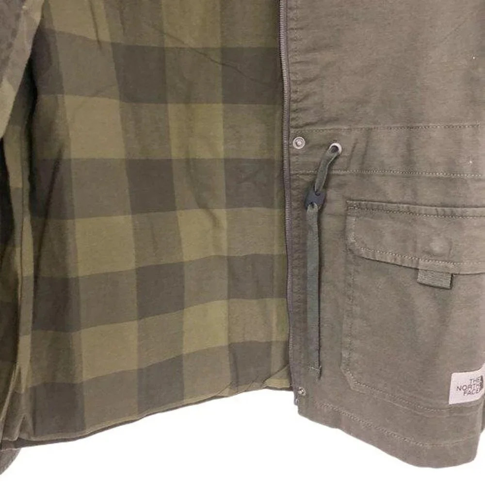 The North Face Contrast Plaid Hunter Green Jacket - Picture 4 of 6